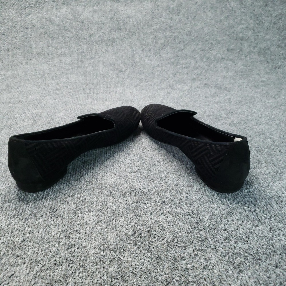 Sesto Meucci Shoes Womens Size 8 Black Velvet Loafer Flats Slip On Italy Glitter - Picture 16 of 16